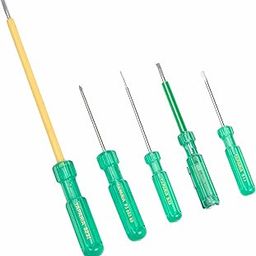TAPARIA, 5 PC SET, 2 x FLAT SCREWDRIVER, 1 X NEON TESTER, 1 X PHILLIPS & 1 x INSULATED SCREWDRIVER, (P3 860 60, 933, 911, 823 I, 814). Used for Industrial application, Electricals, and Home use-12