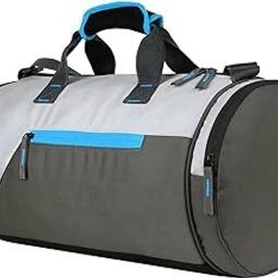 Duffel Shoulder Gym Bag - 23L | Premium Sports Gym Bag | Adjustable Shoulder Bag for Men Women (Blue-Black, Gym Bags, 35 x 20 x 5 cm)-image-43