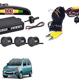Auto Addict CAR Reverse Parking System Combo Black Parking Sensor with Reverse Parking Camera for Maruti Suzuki Wagonr Old (2000-2010)-30