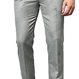 Men Self Design Non Pleated Regular Fit Mid Rise Formal Trousers for Men | Formal Pants for Men | Formal Wear Regular Fit Trousers for Men (P_MTRF00193E)-image-36