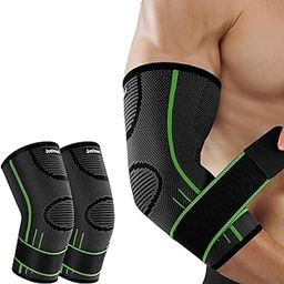 Khoddex 1Pair Elbow Support For Gym, Tennis Elbows Support For Badminton Cricket & Sports Elbow Sleeves/Elbow Guard/Elbows Brace/Elbows Cap-10