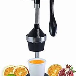 Gelife Manual Fruit Juicer Hand Press Citrus Cold Press Juice Machine for Home Made Instant Guest Serving Drink (Black)-picture-23