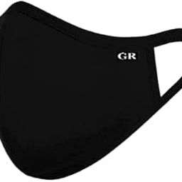 Hosiery Cotton Mask, Reusable and Washable Face Masks - Pack of Black-22