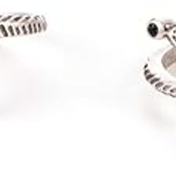 by CaratLane Oxidised Owning My Clumsy Nature Toe Rings in 925 Silver for women-image-13