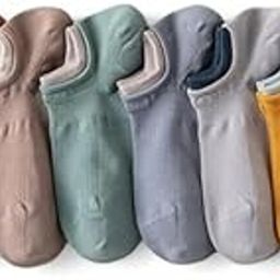 Unisex Ankle-Length Socks (Pack of 8, Multicolour) – Free Size, Soft & Breathable Cotton, All-Season Regular Wear-image-57