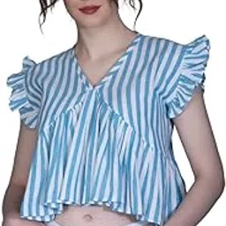 greciilooks Tops for Women - Cotton Lining Pattern Stitched Regular Fit T-Shirt with Fancy Sleeve for Girls,Suitable for Festival,Office,Travelling,Dating,Regular Fit T-Shirt for Ladies(Pack of 1)-picture-16