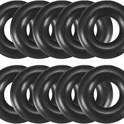 uxcell 8mm x 3mm x 2.5mm Black Rubber Sealing Oil Filter O Shape Rings Gaskets 10 Pcs-image-13