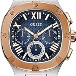 guess Men's 42mm Watch - Black Strap Gunmetal Dial Silver Tone Case-picture-45