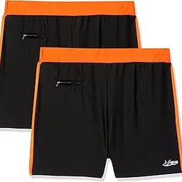 i-swim Mens Costume Is-010 Size 5XL Black/Orange with Is-010 Size 5XL Black/Orange Pack of 2 and Swimming Goggles Is-506-picture-35