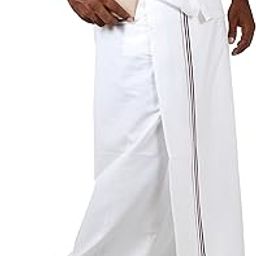 100% COTTON ADMK PARTY MEN'S WELCRO POCKET DHOTI-picture-41