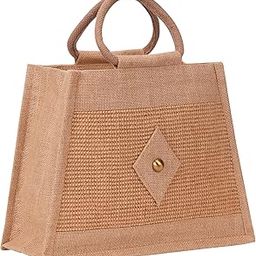 Jute Cottage Jute Bags for Lunch for Men | Jute Bags with Zip | Jute Tote Bag | Jute Tiffin Bags | Printed Jute Bag | Jute Carry Bag-image-20