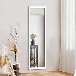 kaevion 4ft White PVC Framed Full Size Long Wall Mirror | Rectangular Full Length Wall Mounted Dressing Mirror for Bedroom Living Room Hall Entryways | Home Decor Glass-image-65