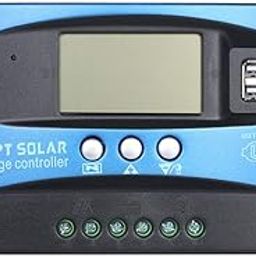 F FABOBJECTS® 30/40/50/60/100A MPPT Solar Charge Controller Dual USB LCD Display Auto Solar Cell Panel Charger Regulator-8