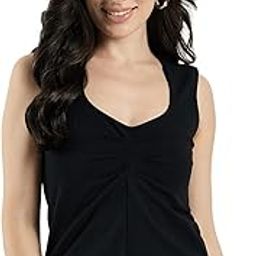 Women Basic Sleevless Solid Tank Top-image-68