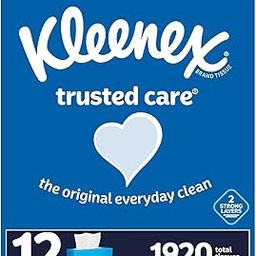 Kleenex Trusted Care 2-Ply Facial Tissues, Flat Boxes (160 Tissues/Box, 12 Boxes)-21