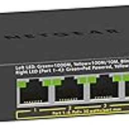 NETGEAR 5-Port Gigabit Ethernet Unmanaged PoE Switch (GS305P v2) - with 4 x PoE+ @ 63W, Desktop or Wall Mount-12