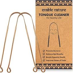 Enable Nature Regular Pure Copper Tongue Cleaner for Adults | Improved Oral Hygiene and for Fresh Breath & Bacteria Removal | 100% Pure Copper Scraper for Superior Oral Hygiene and Fresher Breath | Pack of 2-image-29