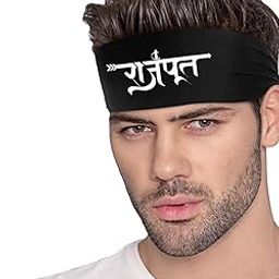 Zambyfashion Rajput Headband - Unisex, Men, Cultural, Sports Enthusiasts - Black, One Size - Yoga, Running, Cycling-image-31