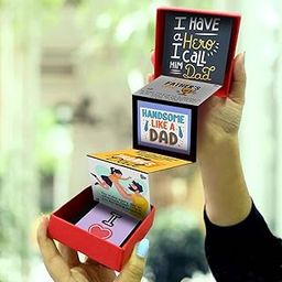 exciting Lives - Love My Father Messages Popup Gift Box - Gift for Father's Day, Birthday, Gift for Father, Papa, Dad - 8 x 8 x 2.5 cm-10