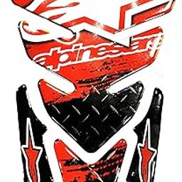 Acube Mart 3D Embossed Tank Pad Self Adhesive, Waterproof for All Bikes (Alpinestars Design UTP-7)-image-31