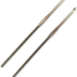 Syaladeu Stainless Steel 13cm Crochet Knitting Needle (Kiroshiya/Krosiya) for Craft & Woolen Cloths Pack of 2 (Size No-10)-image-85