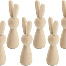 TRENDYNEST® 6 Pieces Wooden Peg Dolls for DIY Painting Handcrafted Projects Craft Making | Crafts | Multi-Purpose Craft Supplies | Crafting Pieces | Wooden Pieces-image-33