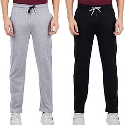Mens Premium Cotton Regular Fit Pyjamas with two side Pocket bottom | Cotton Lower Elastic Pajama Lounge Pants for Men (Pack of 2) | Fits Waist Size 26 to 36 Inches-11