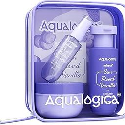 Aqualogica Refresh+ Sun Kissed Vanilla Body Care Set | Perfume Body Wash | Perfume Body Mist | Hydra Gel Moisturizer | Long-Lasting Warm Vanilla Fragrance | Gift Set For Women | Gifting For Birthday, Anniversary, Rakhi & Special Occasions | Premium Gift Pack | Pack of 3-9