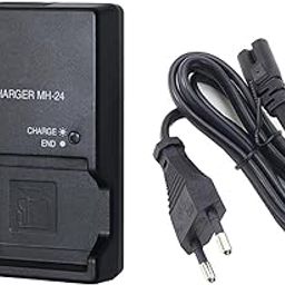 MH-24 Camera Battery Charger for Nikon: EN-EL14 EN-EL14A Wall Quick Charger D5100 D5200 D5300 D5500 D5600 D3100 D3200 D3300 D3400 D3500 P7000 P7100 P7700 P7800 with Cord-14