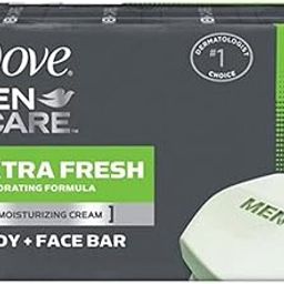 Dove Men Care Body + Face Bar Soap, Extra Fresh Scent Invigorating Formula, 3.51 Ounce, 4 Bars-image-56