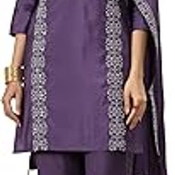 Women's Silk Blend Ethnic Motifs Kurta Sets-image-2
