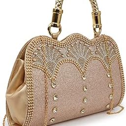 PU Elegant Designer Wedding Party Classy Trendy Gold Chain Strap Crossbody Clutch For Women-image-27