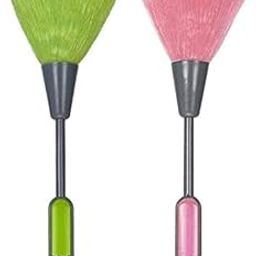 Small Cleaning Duster Set, 25 cm Length, Multi-Colour Pack of 2, Soft Bristles-picture-29