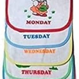 Baby Button Bibs/Apron Cute Multi Print|with Tich Button| Waterproof Bib Set-29