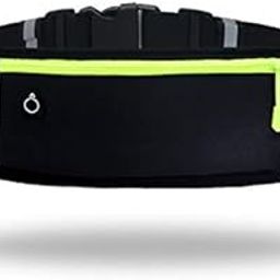 SYGA Running Waist Belt for Women & Men Sweat Rainproof Phone Holder with Adjustable Strap & 3 Pockets Headphone Hole WaistBag for All Kind of Phone-Sports, Yoga, Workout & Outdoor Activities- Black-image-38