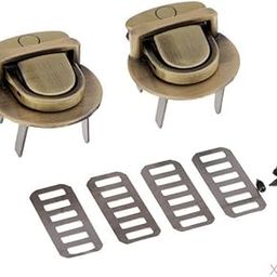 THE STYLE SUTRA 4X Bag Closure Catch Tuck Lock Clasp Fasteners for LeatherCraft Bronze Round-image-15