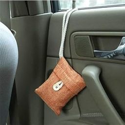 DYOMNIZY Bamboo Charcoal Air Purifying Bags, Natural Linen Sachets with Button Closure, Multiple Colours-image-20