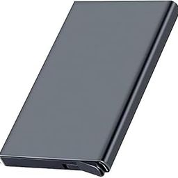 VEMILIO RFID Protected Metal Card Holder | Slim Aluminium Wallet for Men & Women | 6-8 Slot Pop-Up Card Case for Debit, Credit & ATM Cards | Compact & Secure (Grey)-image-49