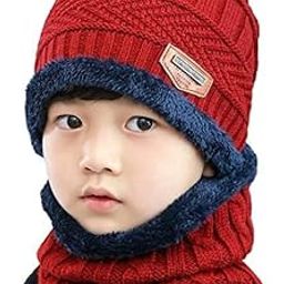 Tomorrow Fashion Winter beanie hat, Wool beanie for kids, Kids warm winter hat, Neck warmer for kids, Knit beanie cap for boy, Girl woolen muffler set, Beanie hat with scarf, Kids slouchy beanie-picture-27