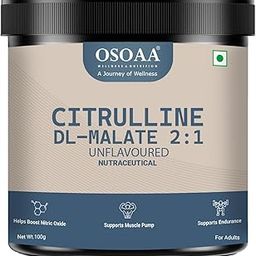 Pure Citrulline Malate 2:1 Supplement Powder - 100g, Unflavoured | Boosts Nitric Oxide, Pre Workout Amino Acid for Muscle Strength & Endurance-image-51