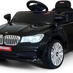 MEKASHI Electric car for Kids Age 1 to 4 Years with 12V Rechargeable Battery, Remote Control, Swing, Bluetooth Music Player, LED Lights, ISI Mark (MKS-005, Black)-picture-23