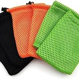Alaska® Drawstring Travel Pouches with Drawstring Closure | Size- 5 x 7 Inches | Ideal for Mobile Phones, Chargers, Earphones, Makeup, Sunglasses, Socks & Toiletries (MULTI-COLOUR, PACK OF 6 POUCHES)-1