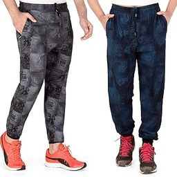 Guide Fashion Branded Cotton Men and Women Sports and Casual Track Pants Pack of 2-image-1