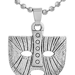 Silver Mask of Loki Celtic Norse Viking Amulet Charm Pendant Locket Necklace Gifts Jewelry for Men and Women-image-15