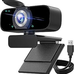 2k webcam for PC/Laptop/Mac Online Calling/Conference/Streaming/Skype, Plug & Play USB Web Camera with Microphone/Privacy Cover, Wide Angle View/Auto Focus/Light Correction/Selfie Beauty Function-image-88