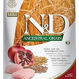 FARMINA PET FOODS N&D Ancestral Grain Dry Dog Food, Adult Mini Breed, 2.5-kg, Chicken and Pomegranate (Pack of 1)-image-31