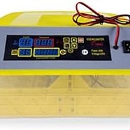 RK INCUBATORS GLOBAL Digital Intelligent Chicken Egg Hatcher Incubator for Eggs with Low Power with Auto Turning Egg (56 Egg Incubator with 12V DC) Power Plastic Body Automatic (Yellow) 15-12