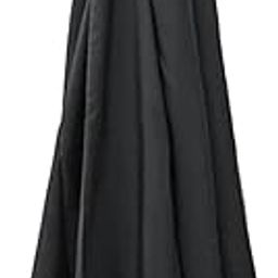 UJEAVETTE Fabric Parasol Canopy Cover Garden Umbrella Covers 2.7meter 8 Rib Black-image-81