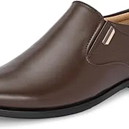 centrino Slip-On Men's Formal Shoe | Stylish with Soft Cushioned Insole | Sleek Slip-On Design for Formal Look | Durable with Anti-Skid Sole | Ideal for Office Wear (9433)-picture-2