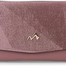 Women Pink Faux Leather Textured Magnet Flap Casual Wallet(95-165)-image-54